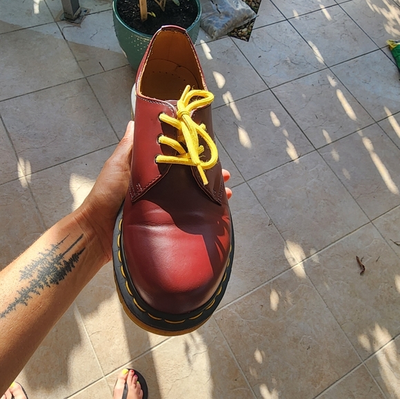 Dr Martens 1461 SMOOTH LEATHER OXFORD SHOES US9 Cherry Red. Unisex. - Picture 16 of 16